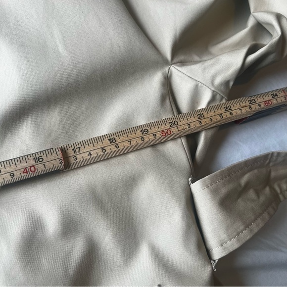 J.Crew Short Trench Jacket in Vintage Khaki Size Medium - Picture 7 of 12